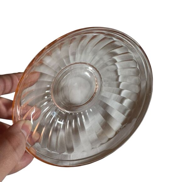 Hazel Atlas PINK Glass Mixing Bowl Vintage - Picture 6 of 6